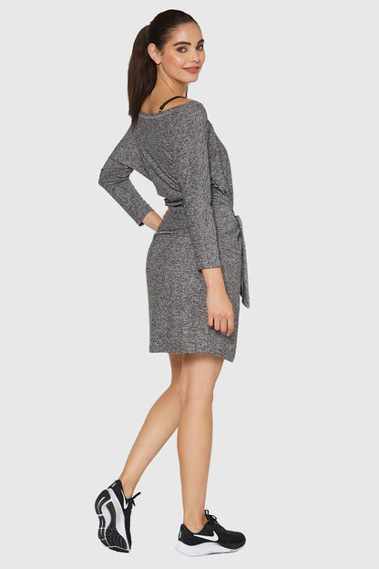 Light Heather Wrap Dress Made in USA