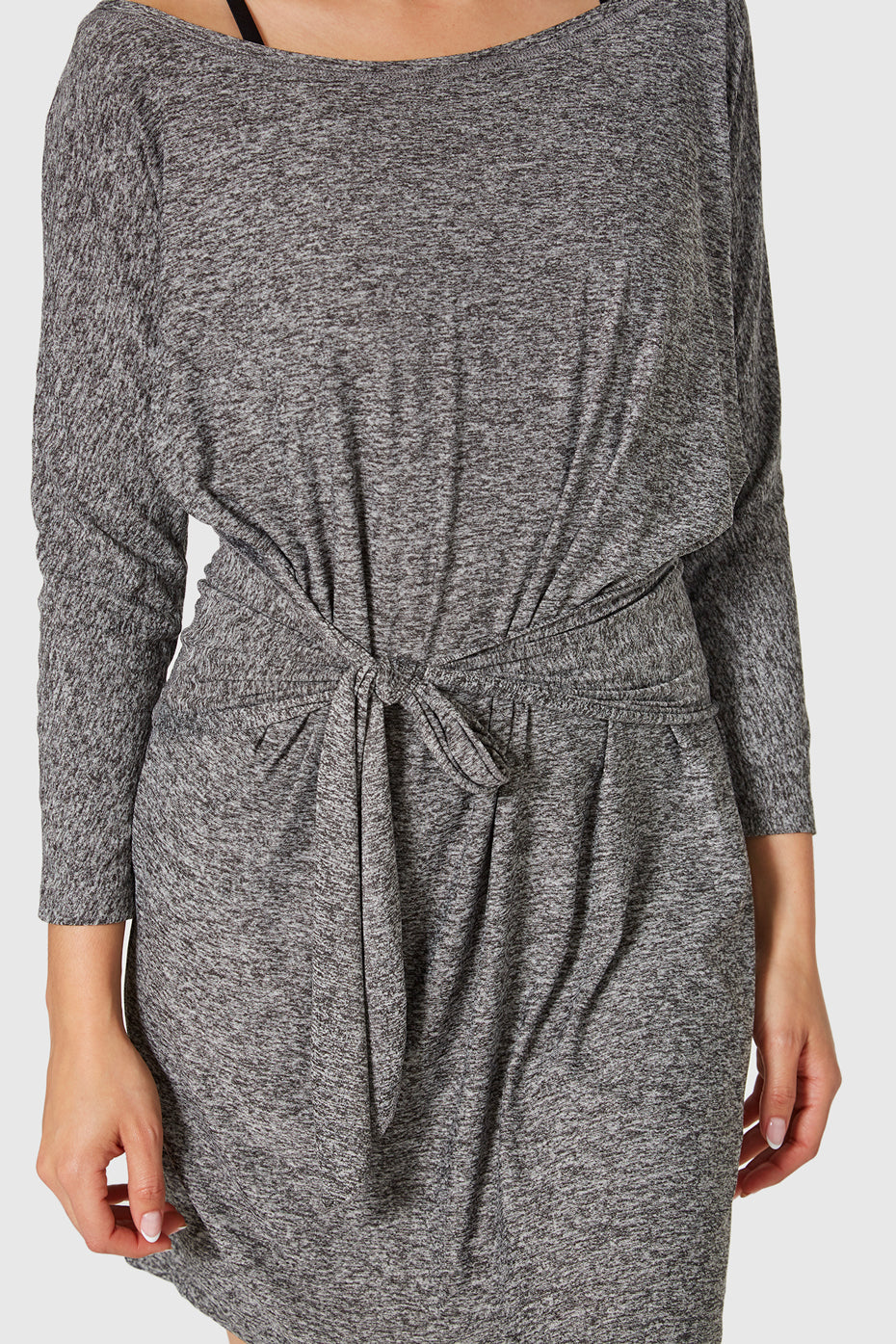 Light Heather Wrap Dress Made in USA