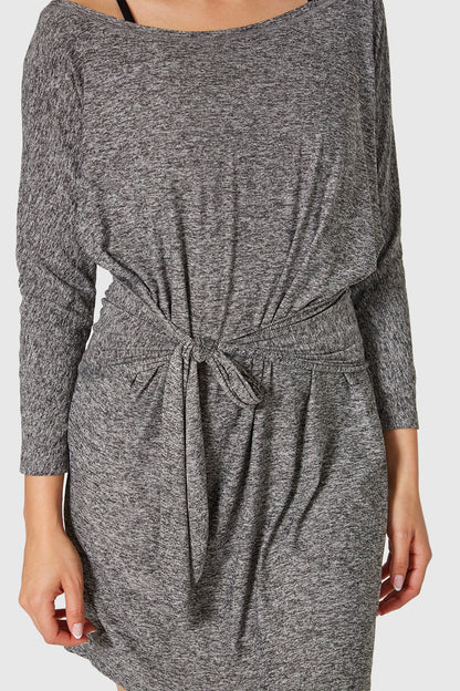 Light Heather Wrap Dress Made in USA