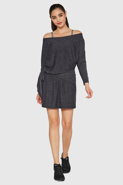 Light Heather Wrap Dress Made in USA