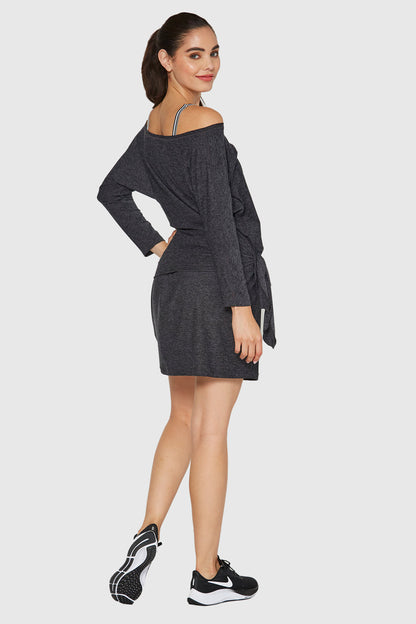 Light Heather Wrap Dress Made in USA