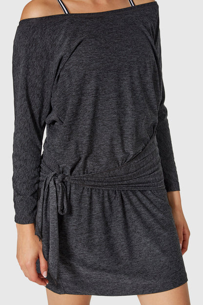 Light Heather Wrap Dress Made in USA