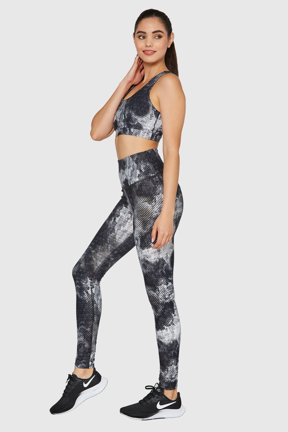 Geo Ink Racer Bra Made in USA