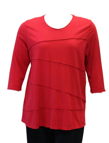 Women's Tucked Cotton Top