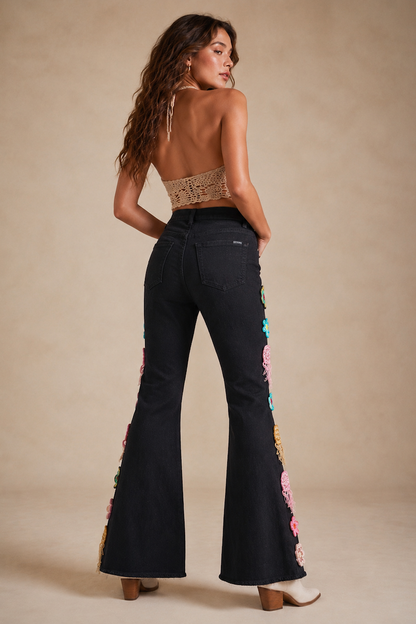 Desert Bloom Bell Bottom Jeans