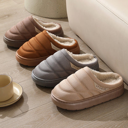 Cozy Plush House Slippers – Thick-Sole, Unisex