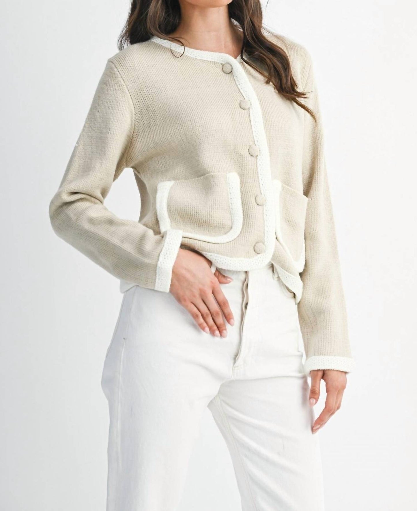 Addison Front Pocket Detail Cardigan