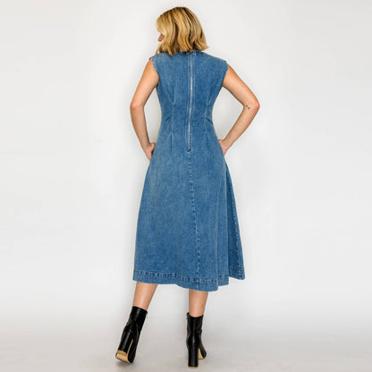 Timeless Button Down Midi Dress
