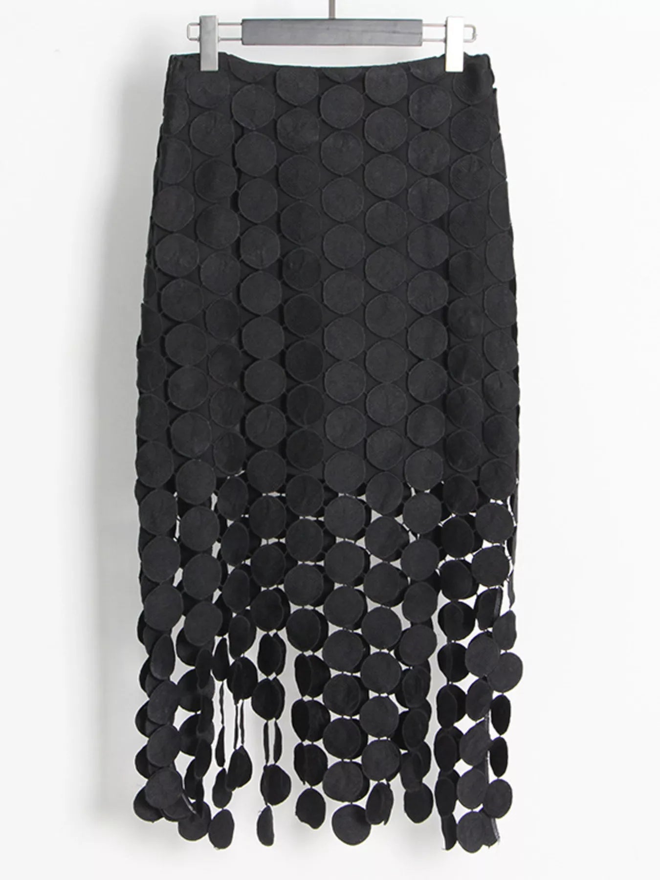 Fringe Midi Skirt See size chart under “more details”