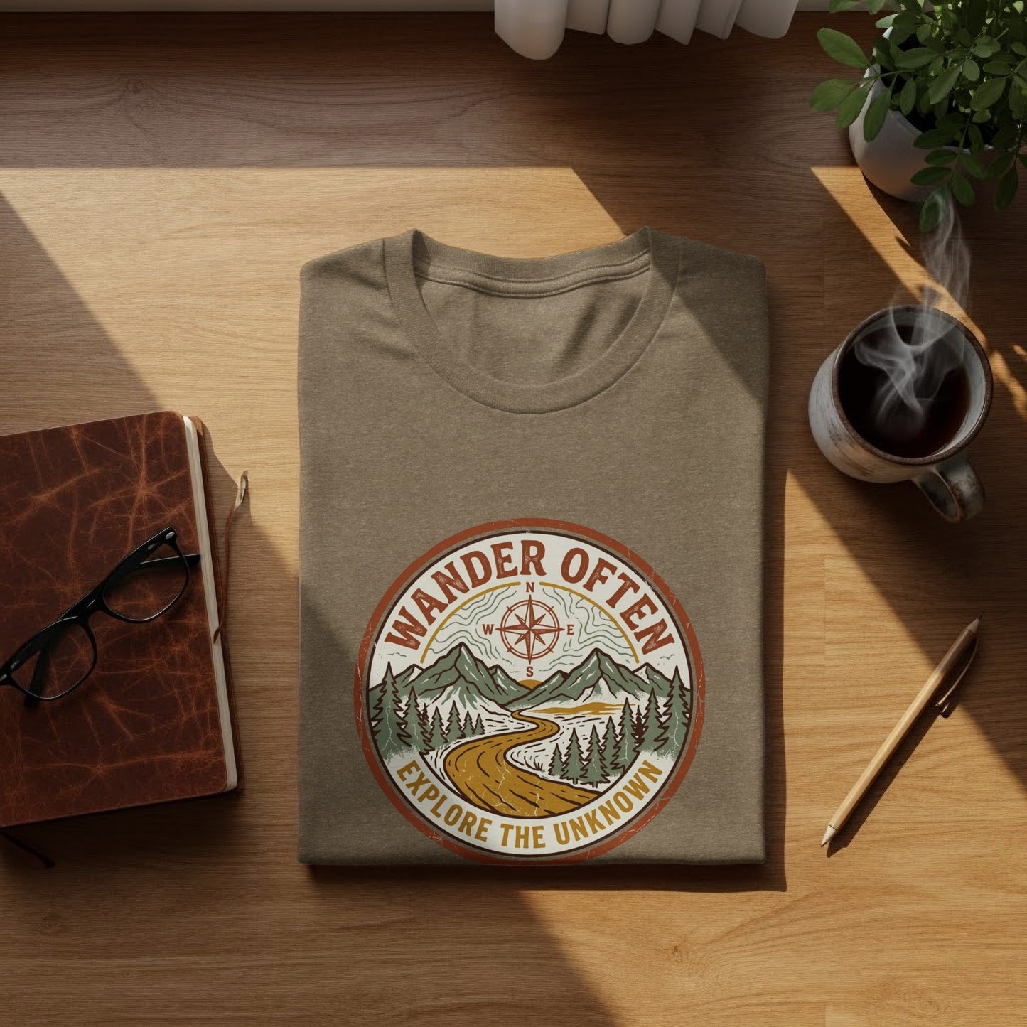 The Original Wander Often Vintage Explorer Adventure Top