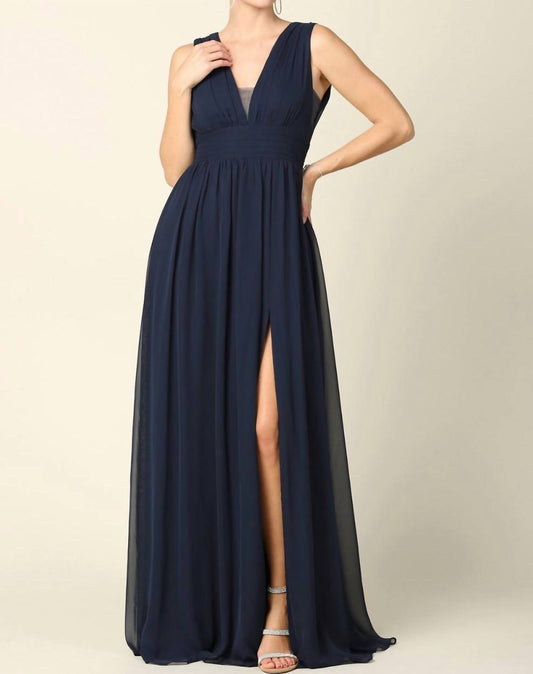 V Neck Gown