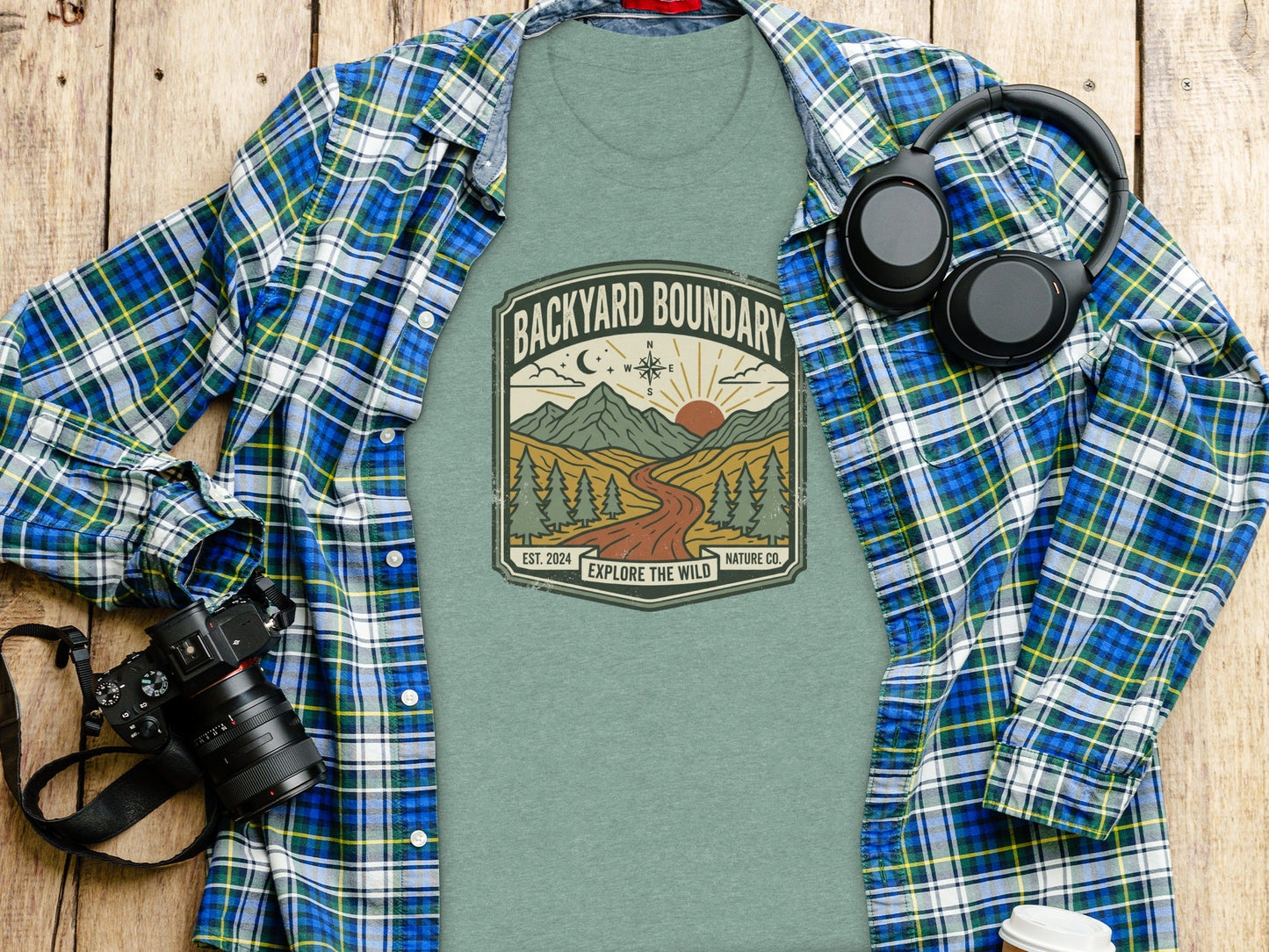 Rugged Backyard Boundary: Explore The Wild Wilderness Shirt