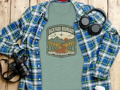 Rugged Backyard Boundary: Explore The Wild Wilderness Shirt