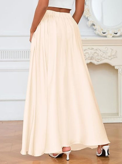 A-Line Maxi Skirt with Pockets