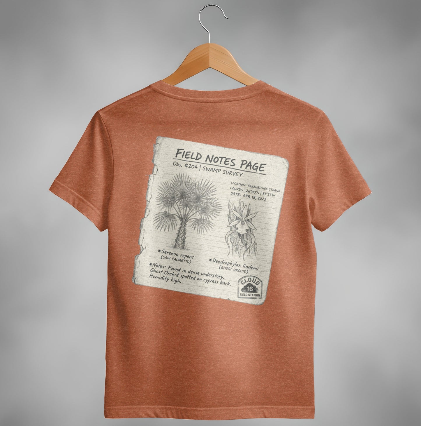 Field Notes: Ghost Orchid & Palmetto T-Shirt