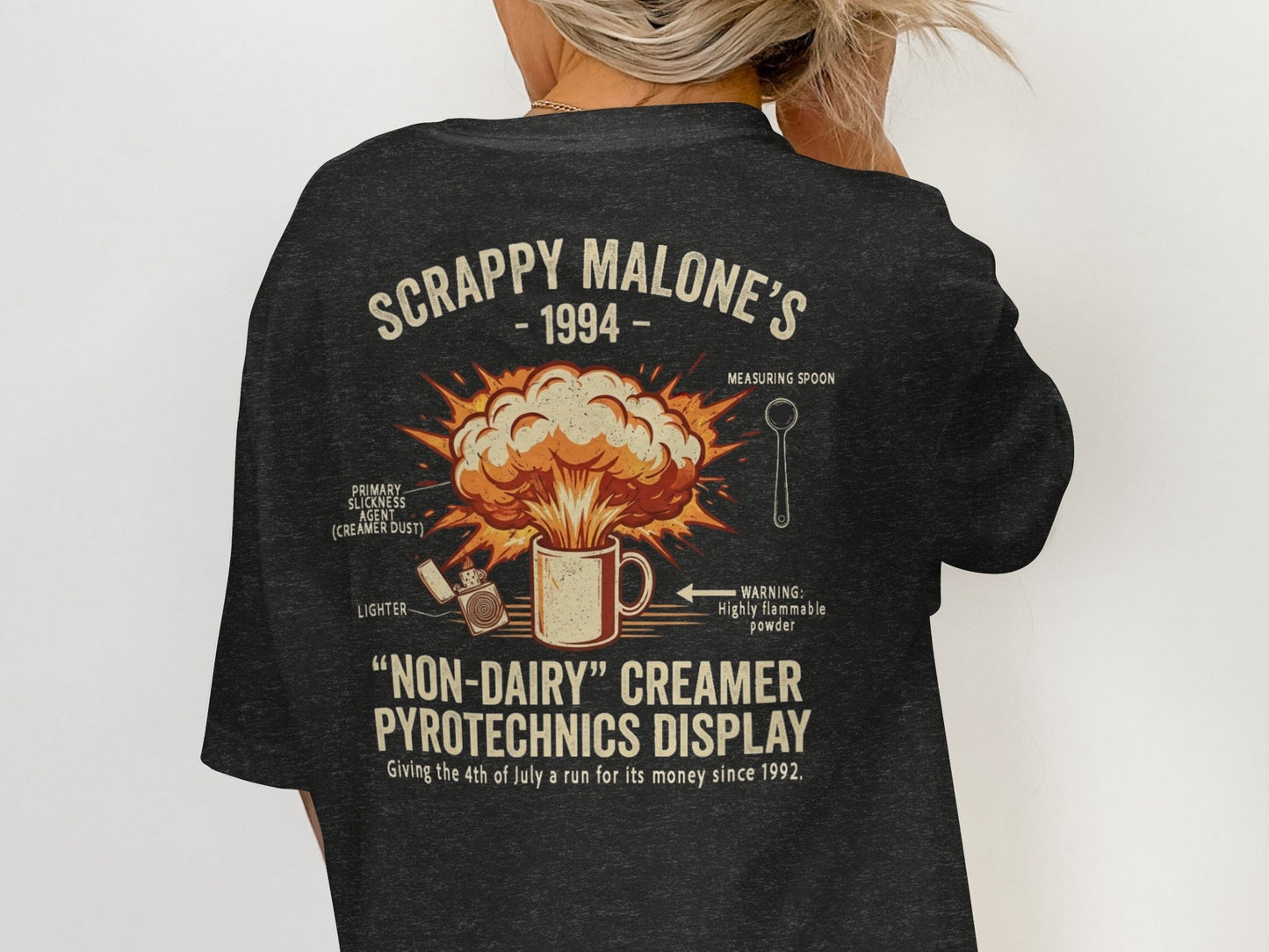 Scrappy Malone's Creamer Pyrotechnics Tee - '90s Nostalgia