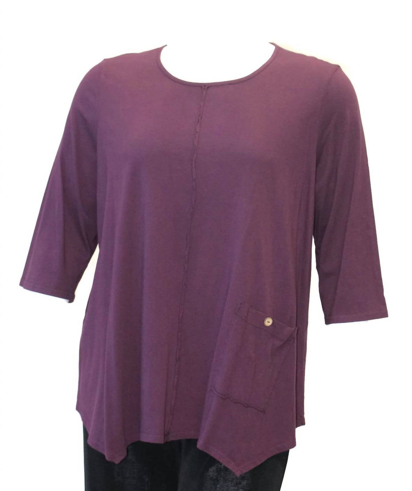 Women's Asymmetrical Pocket Cotton Top