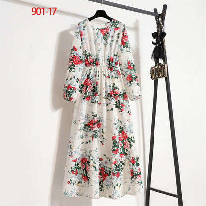 Women's Figure-flattering Floral A-line Skirt