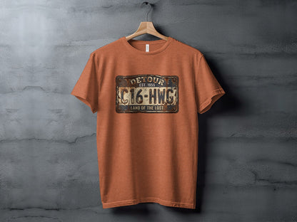 Land of the Lost Detour Plate: The Explorer's Adventure Tee