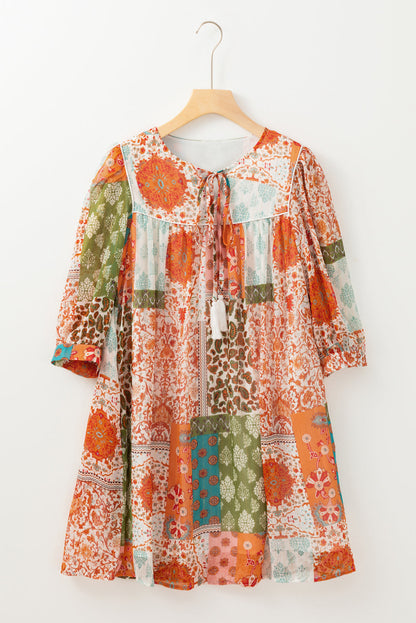 Tallulah Sleeve Chiffon Loose Dress