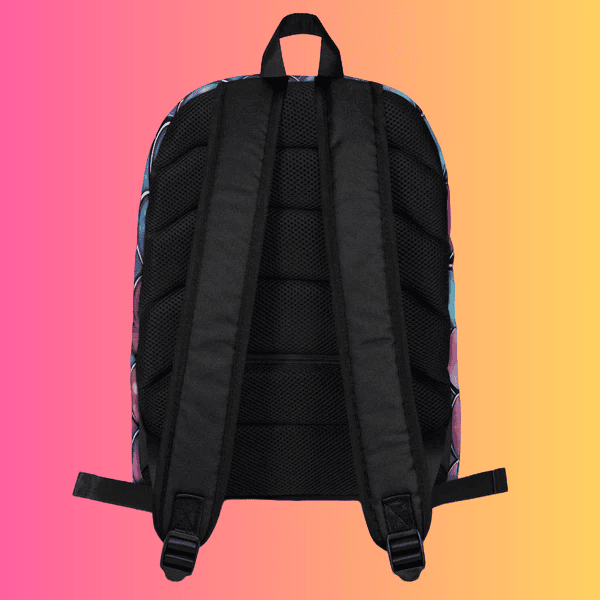Vibrant Neon Plaid Festival Backpack for EDM Enthusiasts