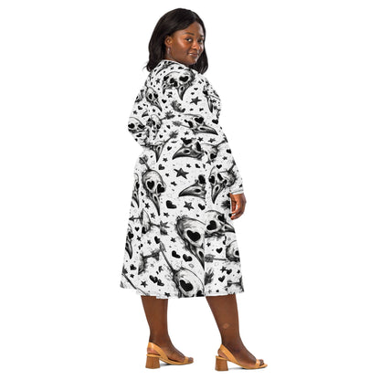 Lovey Eyes Bird Long Sleeve Midi Dress