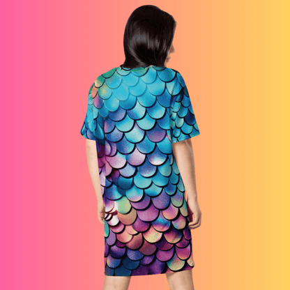 Chic & Playful T-Shirt Dress for Festivals and Street Style
