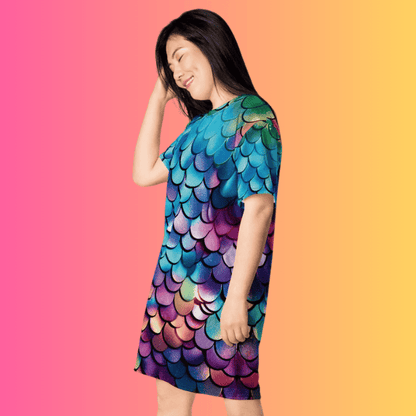 Chic & Playful T-Shirt Dress for Festivals and Street Style