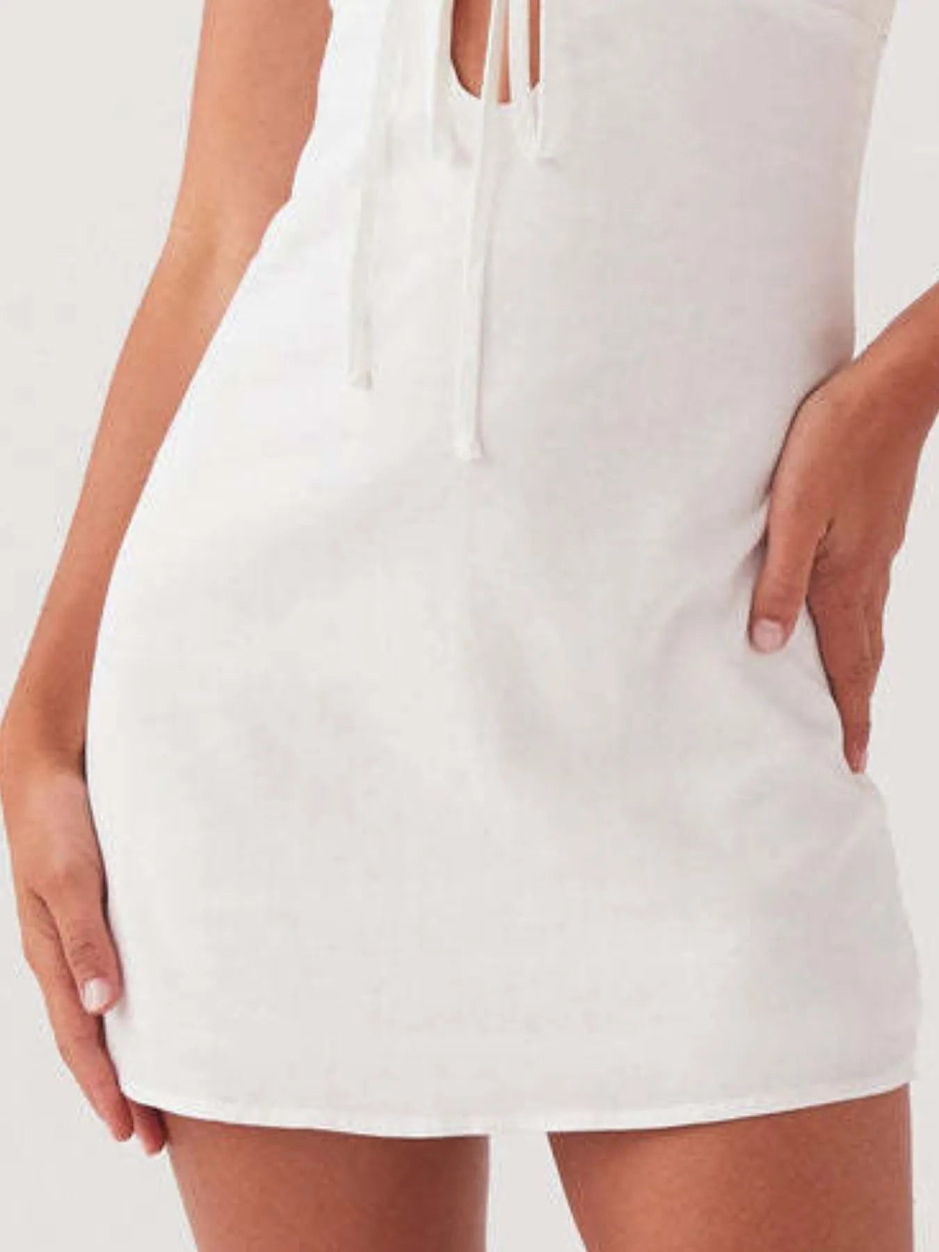 Tie-Front Mini Cami Dress (See size chart where applicable)