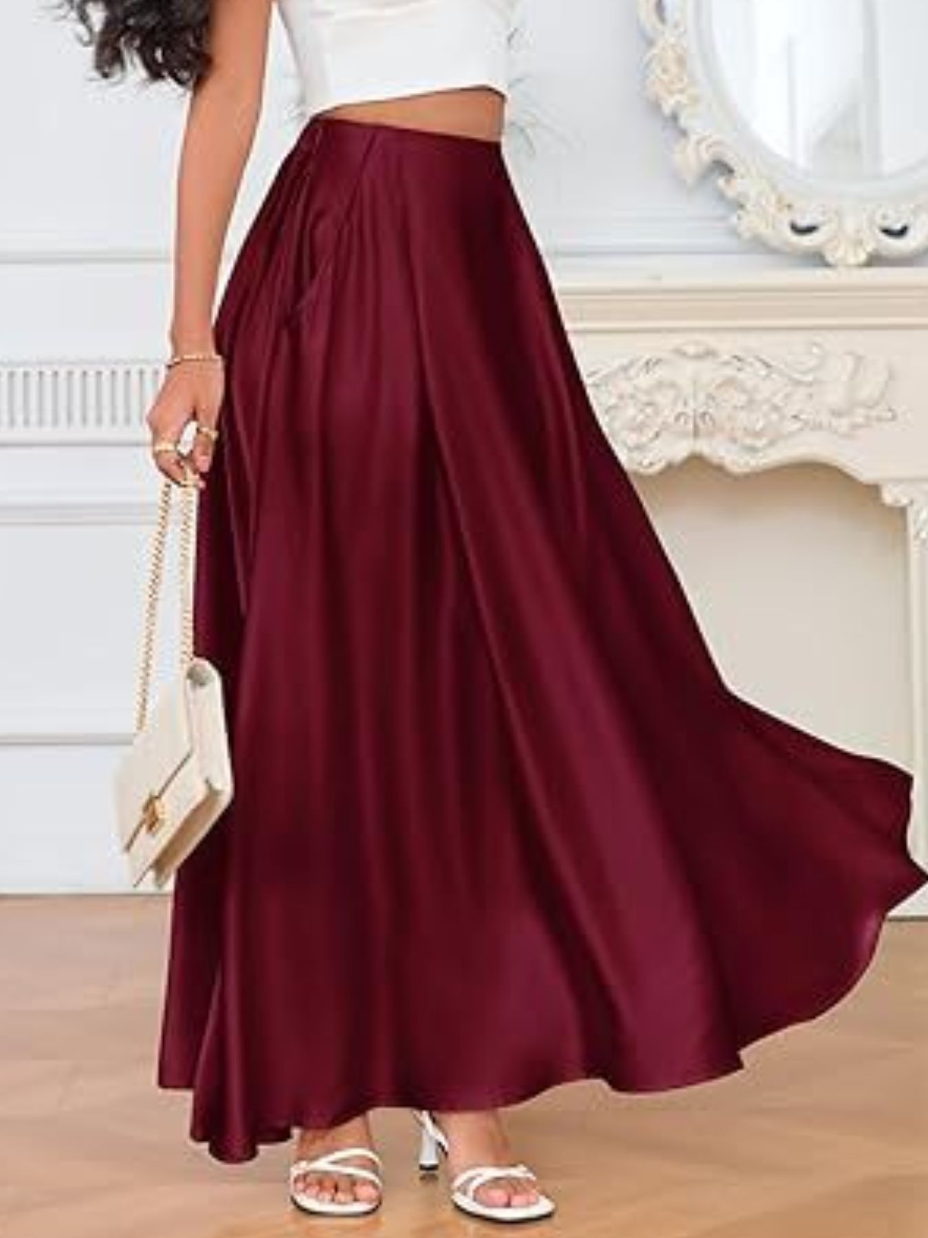A-Line Maxi Skirt with Pockets