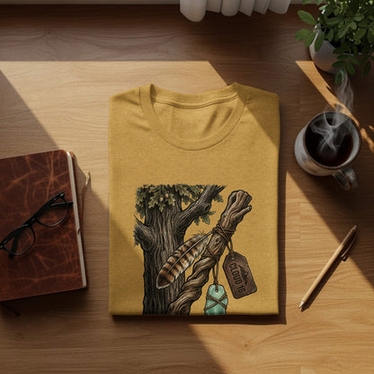 Heritage Walking Stick Spirit: Journey Nomad Tee