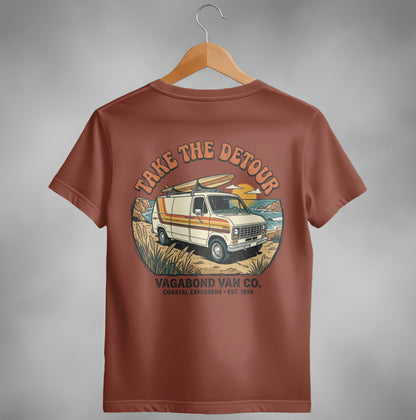 Take The Detour Retro Surf Van T-Shirt
