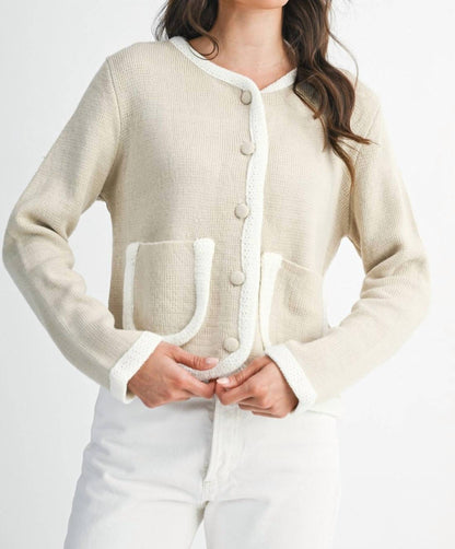 Addison Front Pocket Detail Cardigan