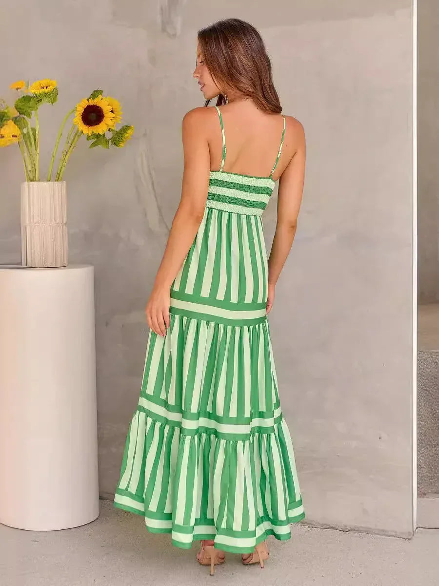 Coastal Stripe Maxi Dress