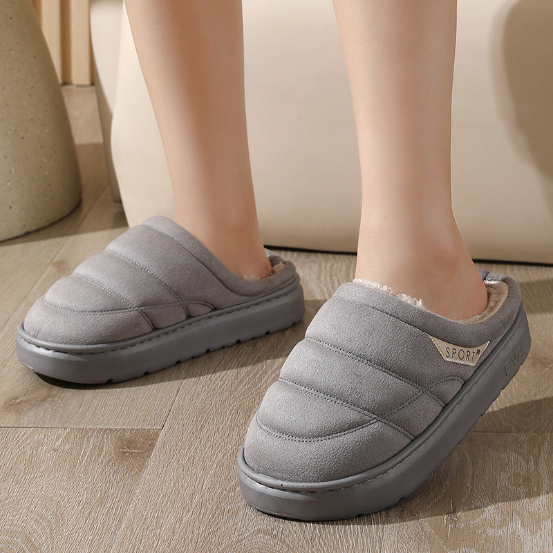 Cozy Plush House Slippers – Thick-Sole, Unisex