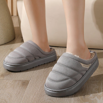 Cozy Plush House Slippers – Thick-Sole, Unisex