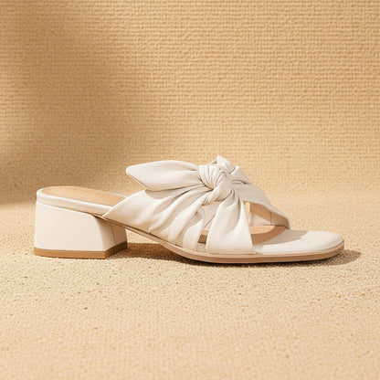 Women's Flat Strap Sandals – Indoor Outdoor Leather Patchwork