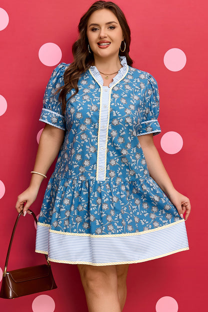 Meilani Front Ruffle Hem PLUS Dress