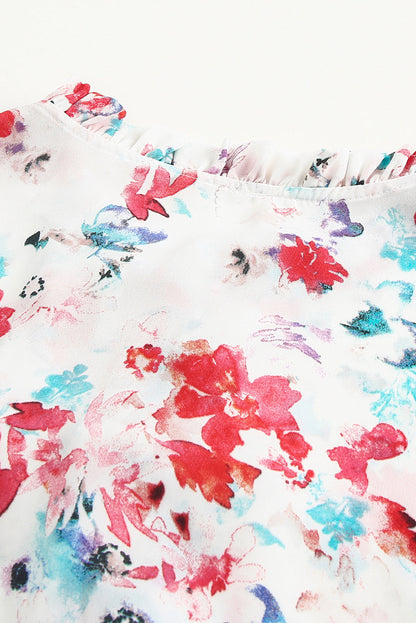 Mckenna Cakewalk Floral Smocked Blouse