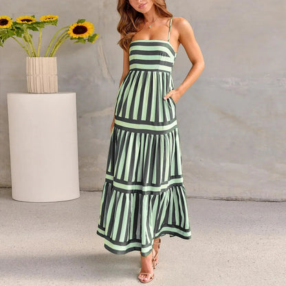 Coastal Stripe Maxi Dress
