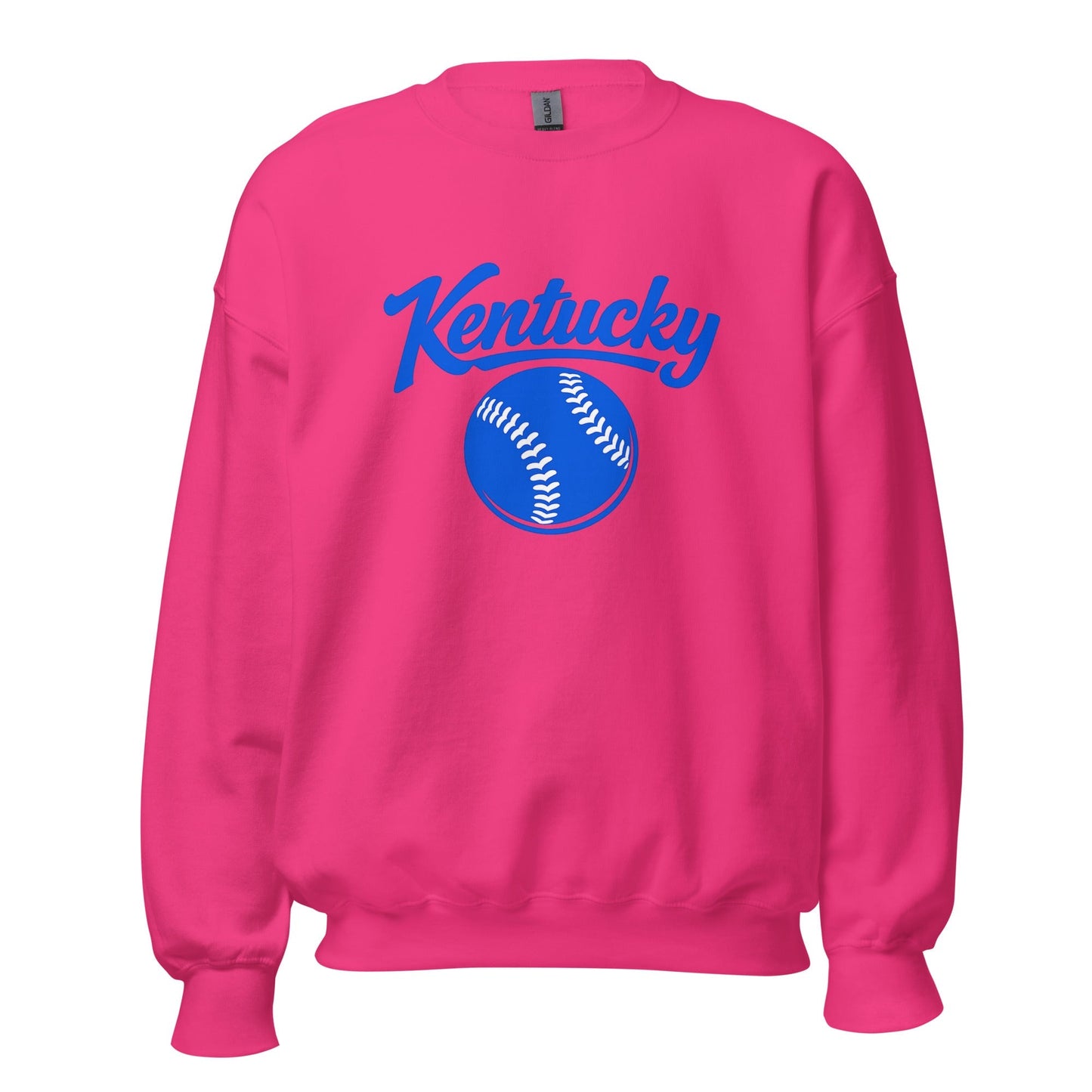 Blue Kentucky Script Softball Sweatshirt | Classic Crewneck