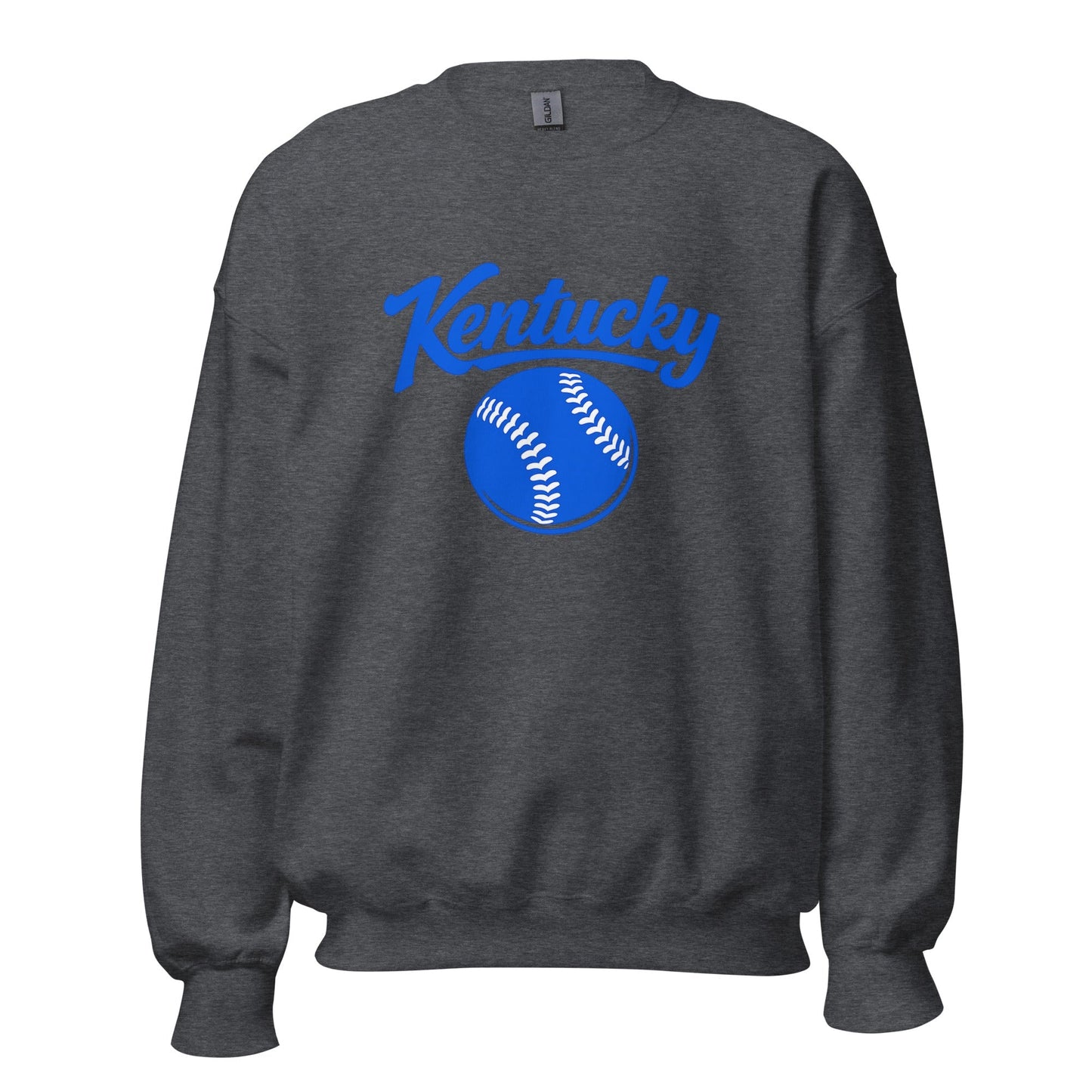 Blue Kentucky Script Softball Sweatshirt | Classic Crewneck