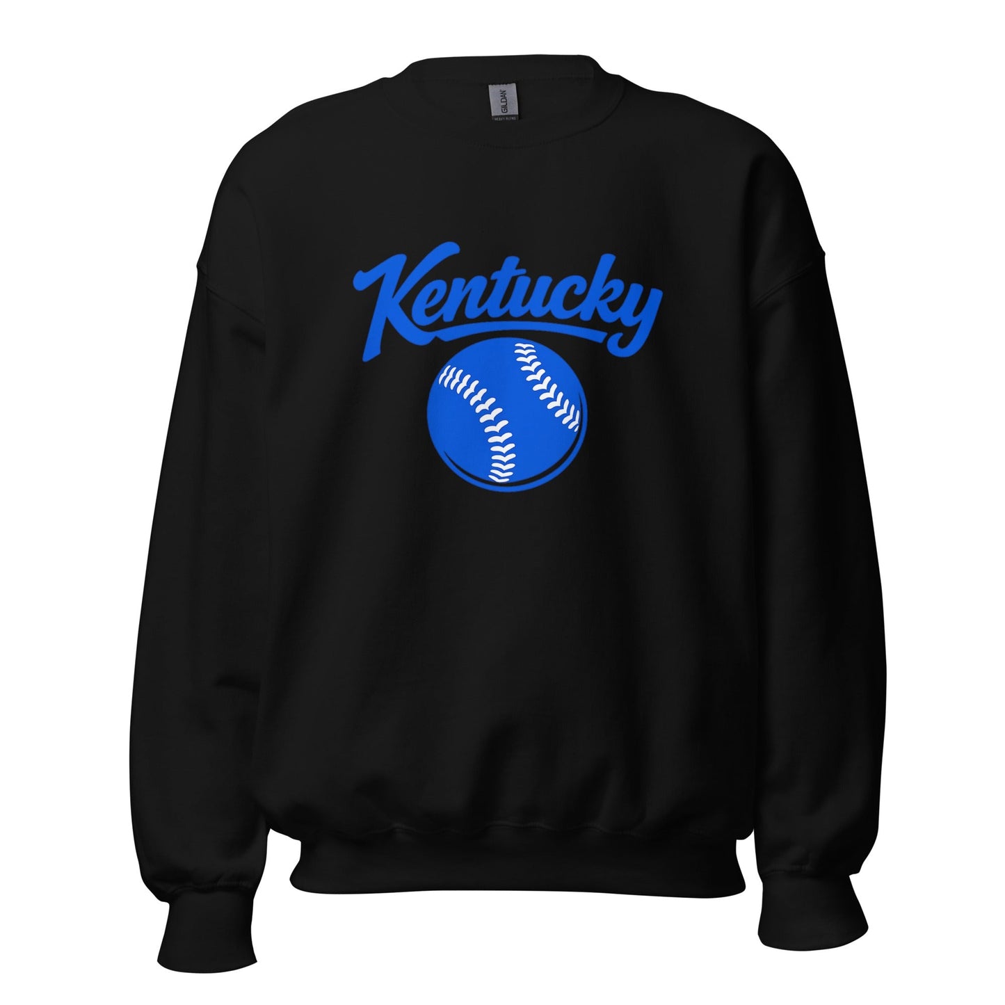 Blue Kentucky Script Softball Sweatshirt | Classic Crewneck