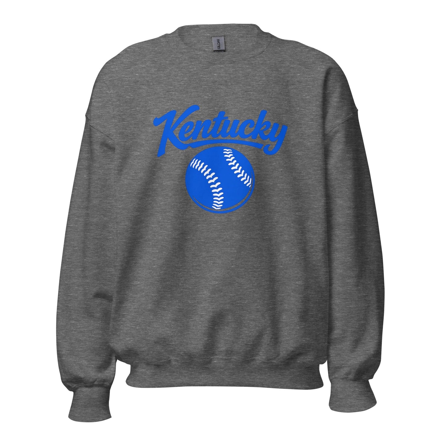 Blue Kentucky Script Softball Sweatshirt | Classic Crewneck