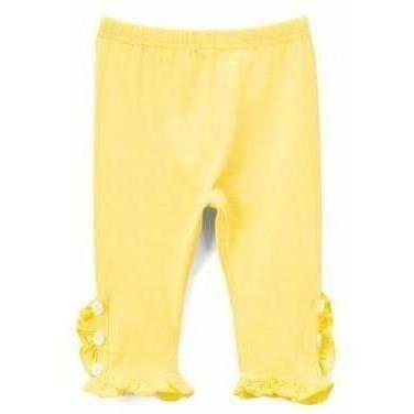 Maddie Button Ruffle Capri