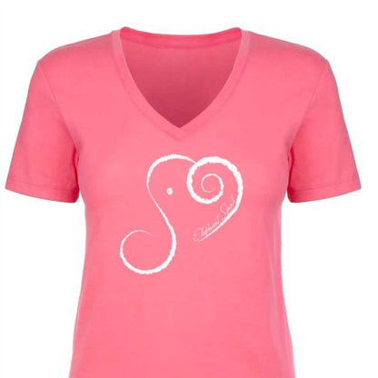 Women's Elephant Spirit Cotton Blend V-Neck Short Sleeve T-Shirt
