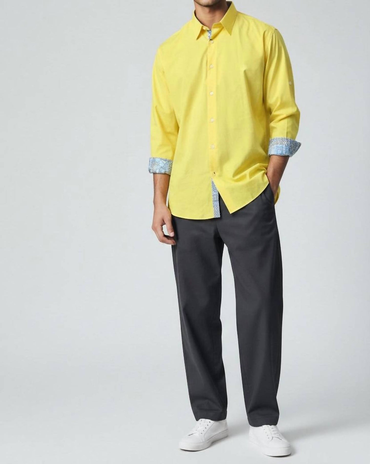 Slim Fit Casual Long Sleeve Shirt