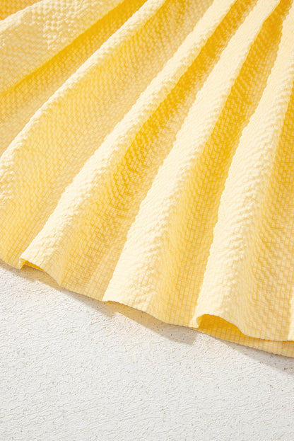 Kenzie Notched Pleated Tank Top