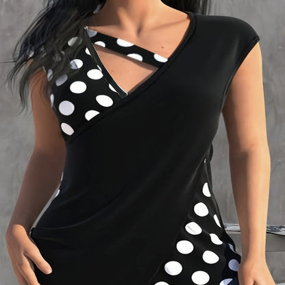 Women's Sleeveless Collar With Unique Design Women's Blouse
