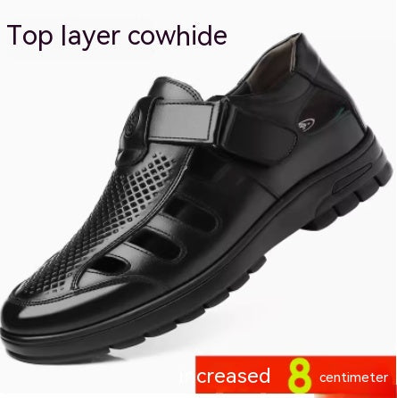 Summer Hollow Leather Sandals for Women
